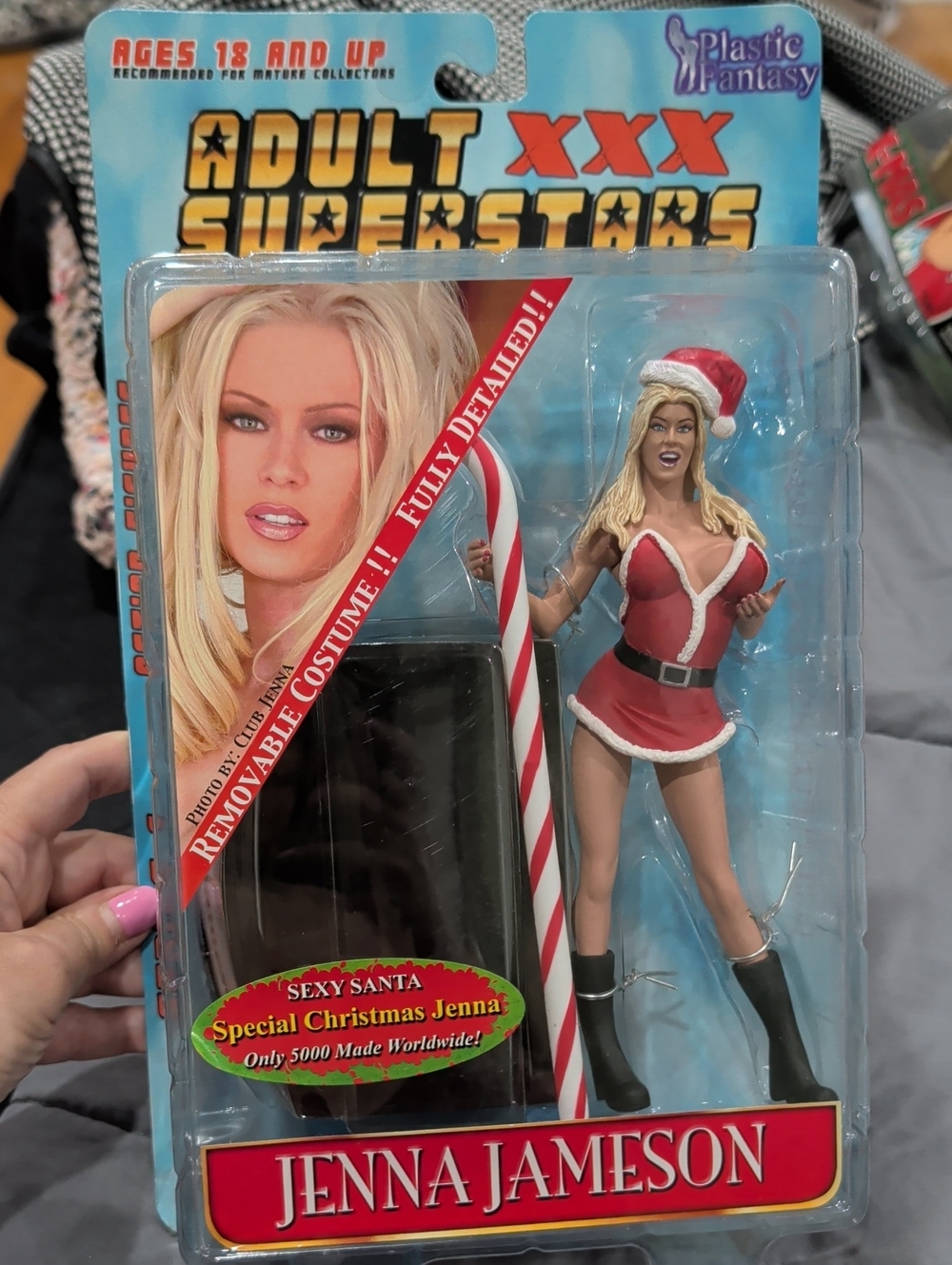 Adult Superstar Collectible Action Figure - Red Santa Outfit
